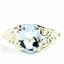 Sterling Silver Ladies Ring, Aquamarine, SR005