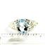 Sterling Silver Ladies Ring, Aquamarine, SR005