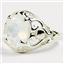 Sterling Silver Ladies Ring, Rainbow Moonstone, SR004