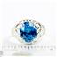Sterling Silver Ladies Ring, Swiss CZ, SR004