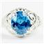 Sterling Silver Ladies Ring, Swiss CZ, SR004