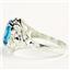 Sterling Silver Ladies Ring, Swiss CZ, SR004
