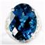 SR291, London Blue Topaz, 925 Sterling Silver Ladies Ring