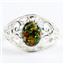 Created Black Opal, 925 sterling silver Ring, SR111,