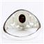 Created Black Opal, 925 sterling silver Ring, SR111,