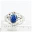 Created Blue Green Opal, 925 Sterling Silver Ladies Ring, SR111,