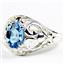 Swiss Blue Topaz, 925 Sterling Silver Ring, SR111