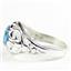Swiss Blue Topaz, 925 Sterling Silver Ring, SR111