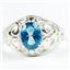 Paraiba Topaz, 925 sterling Silver Ladies Ring, SR111