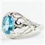 Paraiba Topaz, 925 sterling Silver Ladies Ring, SR111