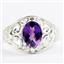 925 Sterling Silver Ladies Ring, Amethyst, SR111