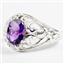 925 Sterling Silver Ladies Ring, Amethyst, SR111