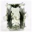 Sterling Silver Ladies Ring, 18x13mm Green Amethyst, SR039
