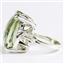 Sterling Silver Ladies Ring, 18x13mm Green Amethyst, SR039