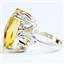 Sterling Silver Ladies Ring, 18x13mm Citrine, SR039