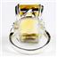 Sterling Silver Ladies Ring, 18x13mm Citrine, SR039