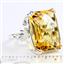 Sterling Silver Ladies Ring, 18x13mm Citrine, SR039