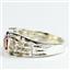 925 Sterling Silver Men's Nugget Ring, Twilight Fire Topaz, SR197