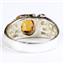 925 Sterling Silver Men's Nugget Ring, Twilight Fire Topaz, SR197