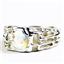 925 Sterling Silver Men's Nugget Ring, Mercury Mist Topaz, SR197