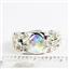 925 Sterling Silver Men's Nugget Ring, Mercury Mist Topaz, SR197