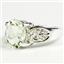 Green Amethyst (Prasiolite), 925 Sterling Silver Ladies Ring, SR369