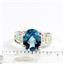 London Blue Topaz, 925 Sterling Silver Ladies Ring, SR369
