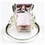 Sterling Silver Ladies Ring, 18x13mm Pure Pink Topaz, SR039