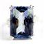 Sterling Silver Ladies Ring, 18x13mm Neptunes Garden Topaz, SR039