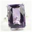 Sterling Silver Ladies Ring, 18x13mm Amethyst, SR039