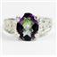 Mystic Fire Topaz, 925 Sterling Silver Ladies Ring, SR369
