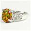 Created Red Brown Opal, 925 Sterling Silver Ladies Ring, SR369