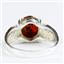 Created Red Brown Opal, 925 Sterling Silver Ladies Ring, SR369