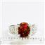 Created Red Brown Opal, 925 Sterling Silver Ladies Ring, SR369