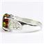 Created Black Opal, 925 Sterling Silver Ladies Ring, SR369