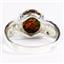 Created Black Opal, 925 Sterling Silver Ladies Ring, SR369