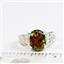 Created Black Opal, 925 Sterling Silver Ladies Ring, SR369