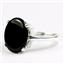 925 Sterling Silver Ladies Ring, Black Onyx, SR055