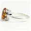 Created Red Brown Opal, 925 Sterling Silver Ladies Ring, SR055