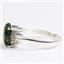 Created Black Opal, 925 Sterling Silver Ladies Ring, SR055