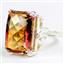 SR039, 18x13mm Twilight Fire Topaz, 925 Sterling Silver Ladies Ring