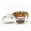 925 Sterling Silver Pendant, Created Red Brown Opal, SP022