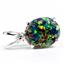 925 Sterling Silver Pendant, Created Black Opal, SP022