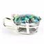 925 Sterling Silver Pendant, Created Black Opal, SP022