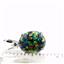 925 Sterling Silver Pendant, Created Black Opal, SP022