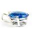 925 Sterling Silver Pendant, Created Blue Green Opal, SP022