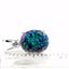925 Sterling Silver Pendant, Created Blue Green Opal, SP022