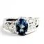 925 Sterling Silver Men's Nugget Ring, London Blue Topaz, SR368