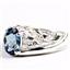 925 Sterling Silver Men's Nugget Ring, London Blue Topaz, SR368