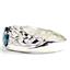 925 Sterling Silver Men's Nugget Ring, London Blue Topaz, SR368